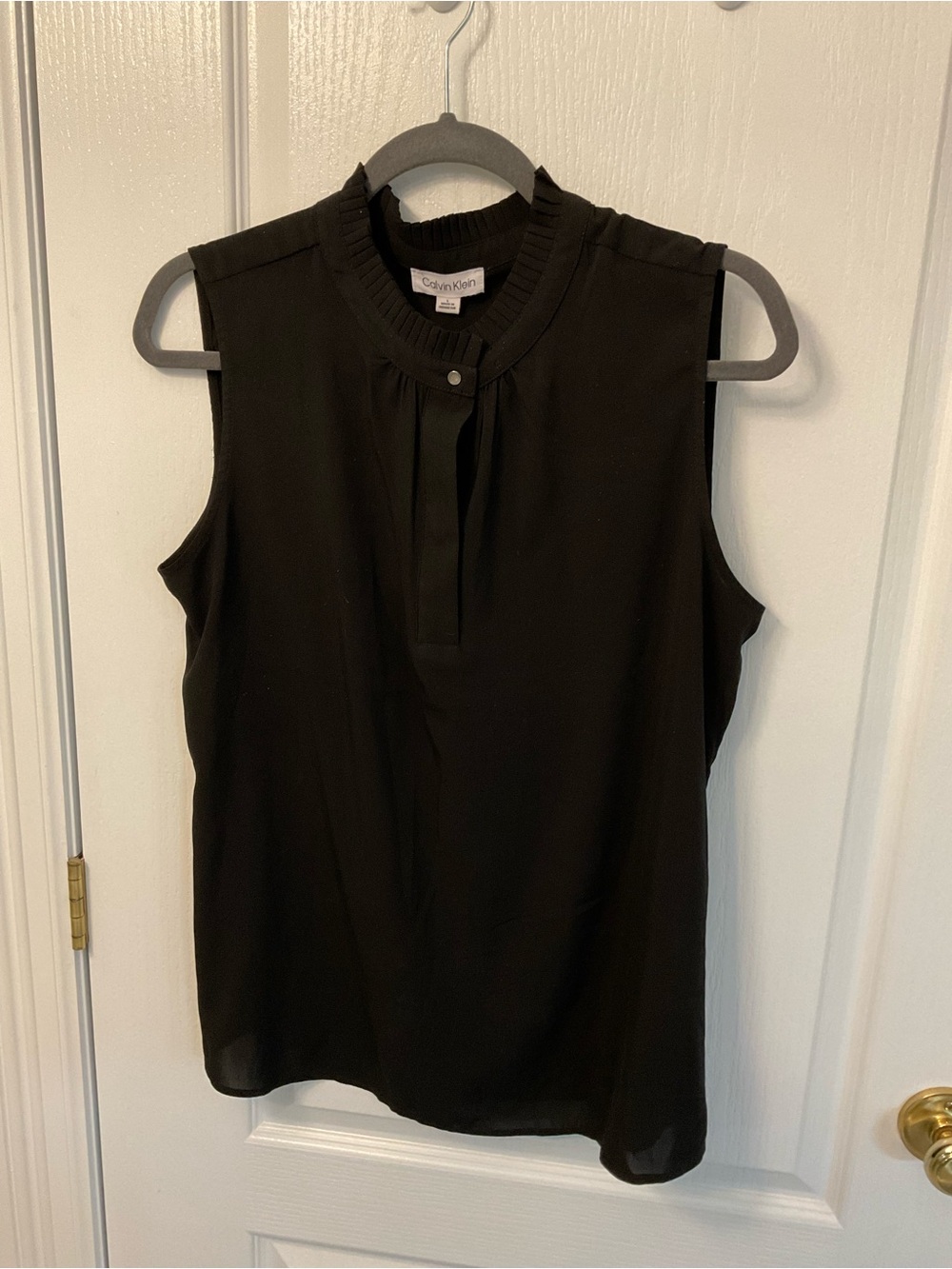 Calvin Klein Black Sleeveless Blouse